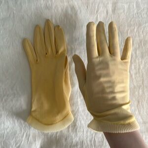 Yellow Vintage Gloves